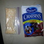 Crushed Cashews and Crasins