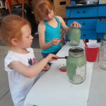 S&L painting mason jars.